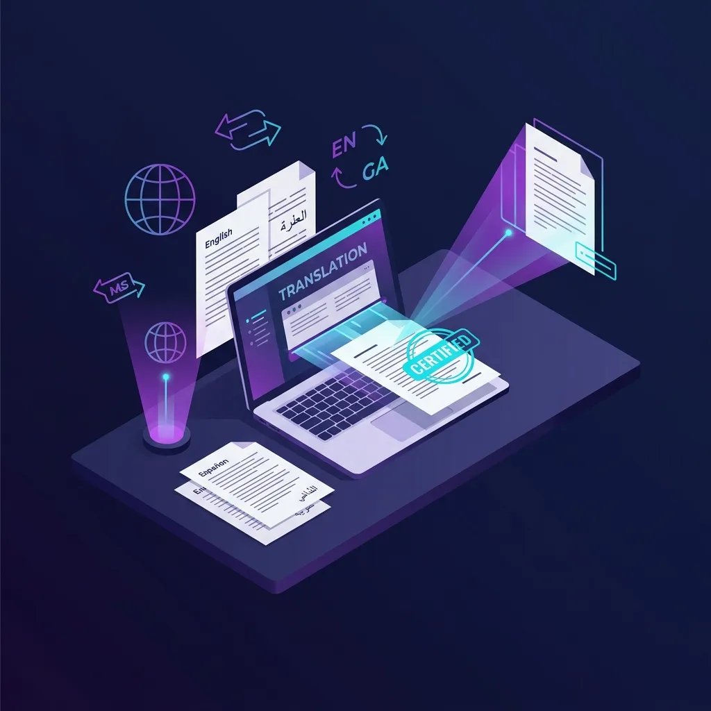 Online faxing for translation agencies illustration